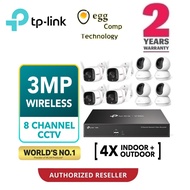 TP-Link 3MP Wireless CCTV Security IP Camera Solution VIGI & Tapo Kit Package Tapo C210 & C310 Camer
