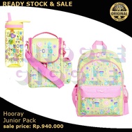 (ORI) Smiggle Hooray Junior Pack Girl Version (Backpack, Lunchbox, and Bottle)