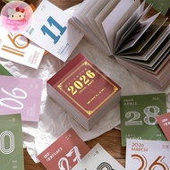 Moonlights 2026 Calendar Daily Planner 365 Days Tear-Off Calendar For Office School Home Desk Organi