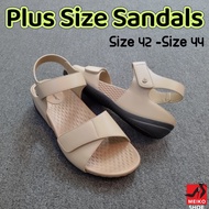 Plus Size Kasut Size Besar Size 42-44 Women Sandal Apricot R510504(B)
