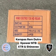 Dutro Xpower NTB brake pads Hino 300 Dutro 130HD NTB brake pads