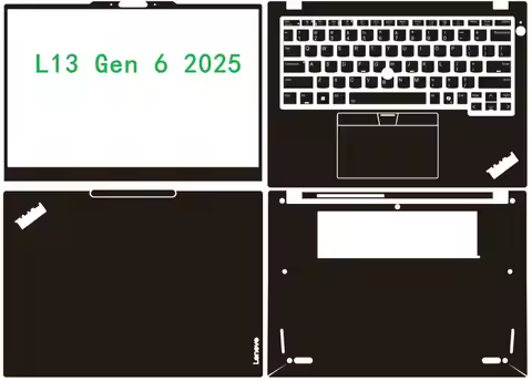 PRE-CUT Anti-scratch Vinyl Skin Stickers Laptop Decal Cover for Lenovo ThinkPad L13 Gen 6 L13 2-in-1