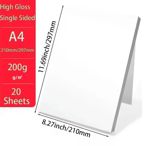 High Quality A4 4R Glossy Photo Paper 100/20sheets High Gloss Quick Dry Photographic Paper for Canon