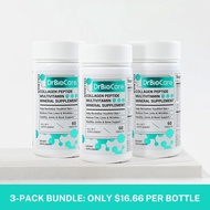DrBioCare Collagen Peptide 3 bottle, Vitamin & Mineral, Contains Vitamin d3, Vitamin C, Probiotics, 