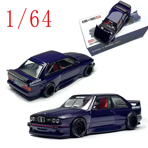 Kaido House Diecast Car 1/64 Scale BMW M3 E30 Supercar Model Alloy BMW M3 E30 Play Vehicles Model Gi