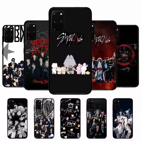 Kpop S-Stray K-Kids Phone Case For Samsung S 24 Fe 25 Ultra Plus 20 Lite 21 30 22 23 24 22 Ultra 5G 