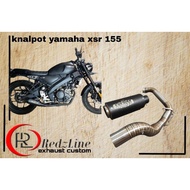 Yamaha xsr 155 underbelly racing exhaust