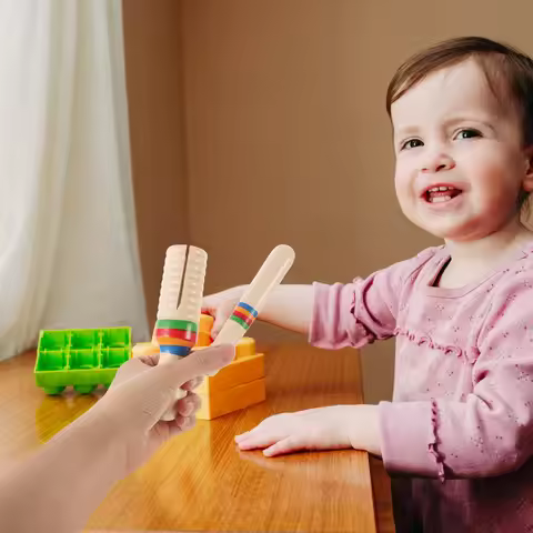 1Set Wooden Sound Tube Percussion Instrument Set for Ages 1-6 Develops Listening Skills Rhythm Educa