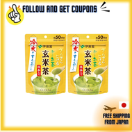 【Direct From JAPAN 100% Original】Ito En Oi Ocha Genmaicha Powder 40g Zippered Bag with Matcha (x 2)