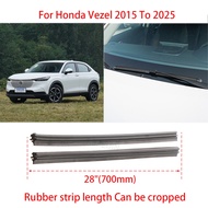 1 Set Car Wiper Refill Rubber Strip For Honda Vezel 2017 2018 2022 2024 Wipers Blade Accessories