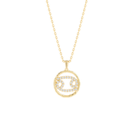 【Zodiac系列】 巨蟹座 - 十二星座培育鑽石項鍊