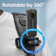 Camera Backpack Clamp for Insta360 ONE X4 X3 X2 RS Accessories Backpack Strap Clip 360 Rotatable Stable Mount Holder