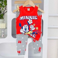 Printed Character Girl Sando & Jogger Pants (1-5 y/o)