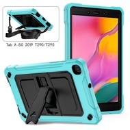 Hard Plastic Silicone Protective Coverfor Samsung Galaxy Tab A T295/T290 (2019) Tablet Cover Stand Case for Galaxy Tab A  2019