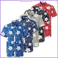 READY STOCK L-9XL- pendek Kemeja Batik getah Plus Size MALAYSIA SIZE L-9XL