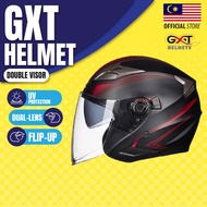 GXTTM Helmet Motor GXT Helmet Double Visor Topi keledar Motorcycle Helmet Motosikal Bike Motor Helme