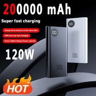 120W Fast Charging Power Bank 200000mAh Ultralarge Capacity Digital Display External Battery For Iph