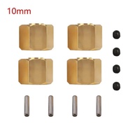 4PCS Metal Brass Heavier Wheel Hex Hub 8/9/10MM for 1/10 RC Crawler Axial SCX10 90046 RR10 RGT 86100