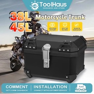 Cyclone Kotak Motosikal Plastic Top Box Peti Tahan Lasak Lightweight Motorcycle Storage Case 摩托车后备箱