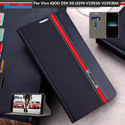 Luxury PU Leather Case For Vivo iQOO Z9X 5G i2219 V2353A V2353DA Flip Case Phone Case Soft TPU Silic