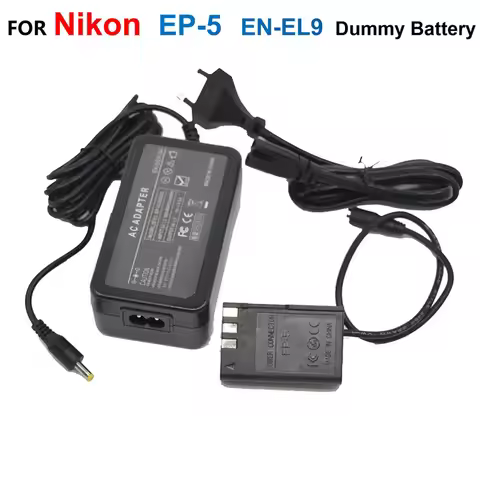 EP-5 EP5 DC Coupler EN-EL9 ENEL9 EN EL9 Dummy Battery+EH-5 EH-5A EH5 AC Power Adapter Charger For Ni