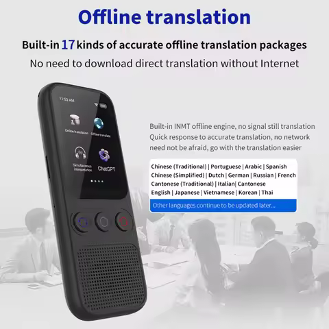 Language Translator Device with Online Offline Translation Instant Offline Language Translator Devic