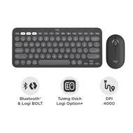 Pebble 2 Combo Bàn phím Bluetooth Logitech K380s và chuột Logitech M350s - Yên tĩnh Easy-Switch