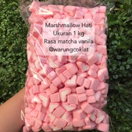 [FREE SHIPPING] Heart Shaped Marshmallows Marshmallows kilo 1 kg children's snacks