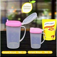 OIL JUG SALLY 2 LITER OIL JUG GOLDEN LEMON PLASTIC COOKING OIL BOTTLE/