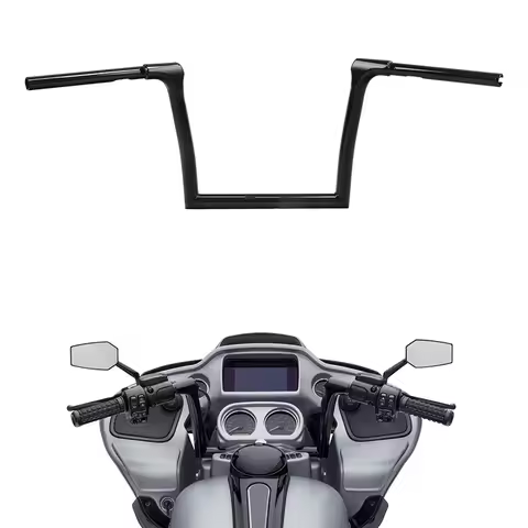 10" 14" Rise Bar 1.25" Ape Hanger Bar Handlebar For Harley Road Glide 2015-2023