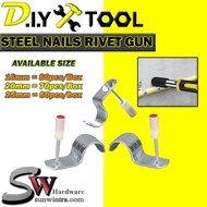 SW HARDWARE PIPE CLIP 7.3mm Steel Nail Gun Rivet Gun Bullet Nail Gun Concrete (NFC)