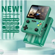 ATLAS Game Console X8 Retro Video Game Console 4 Inch IPS Screen Dual Handheld Game Player Wooden Jo