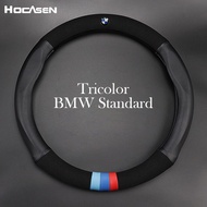 Alcantara พวงมาลัย All Season ไม่มีกลิ่นบางสำหรับ BMW รุ่นขนหนังแท้พวงมาลัยสำหรับ BMW E36 E46 E39 E9