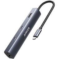 Anker USB C Hub, PowerExpand 6-in-1 USB C PD Ethernet Hub with 65W Power Delivery, 4K HDMI, 1Gbps Et