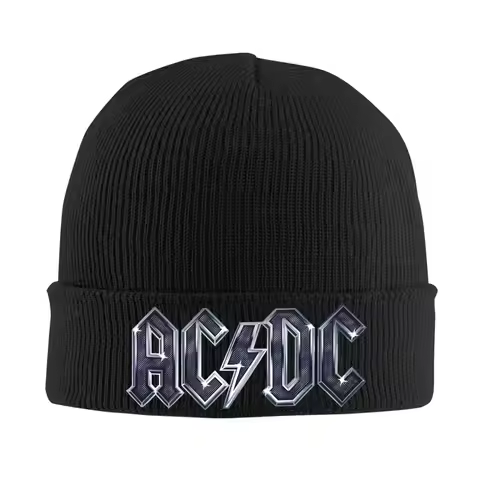 AC-DC Knitted Hat Beanies Winter Hat Warm Acrylic Fashion Cap Men Women Gift,