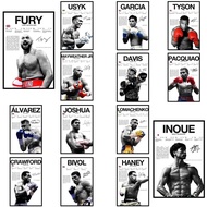 QJOR Tysony Fury Boxing Champion Wall Art Poster Inoue Portrait Canvas Art Prints Joshua Boxer Art P