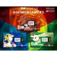 [Ready Stock] Digimon Vital Bracelet Digivice Dim Card Set EX2 Angoramon Jellymon Gammamon