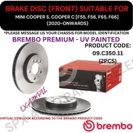BREMBO GENUINE DISC ROTOR (FRONT) FOR MINI COOPER S, COOPER C [F55, F56, F65, F66] (2020-ONWARDS) (3
