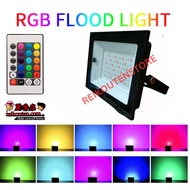 LED SOROT RGB 100 WATT 50W SMD LAMPU TEMBAK 100W RGB Floodlight WARNA WARNI MERAH BIRU HIJAU 50watt 
