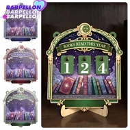 BARPELLON Books Read Tracker, 2D Books Read This Year Reading Tracker Signage,  Handmade Wooden Read