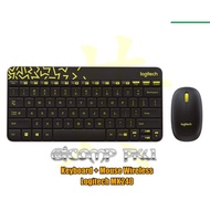MK HITAM Logitech MK240 Wireless Mouse Keyboard - K+M Wireless Logitech MK240 - Black