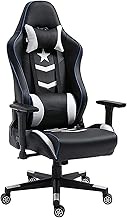 Computer Chairs, Racing Style High-Back Office Chair, PU Leather Ergonomic Video Game Chair with Headrest and Lumbar Support Rolling Swivel Chair for Men Teens Anniversary