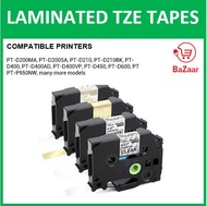 Compatible Brother TAPE TZE Tape for Label Maker Labeller TZe-131 TZE-231 TZE-631 611 621 335 535 43