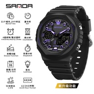 SANDA Brand Hot Selling Electronic Watch Multi-Function Daylight Saving Time Alarm Clock Sports Watc