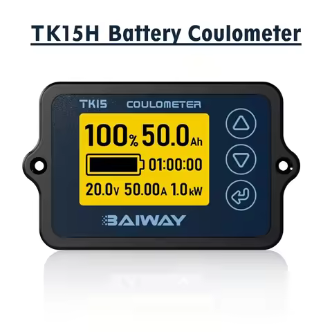 TK15H Battery Capacity Tester 8-120V 50A/100A/350A High Precision Battery Coulometer Voltage Current