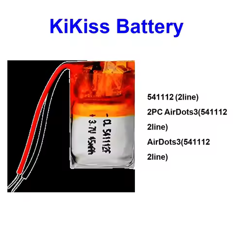 Battery Durable 541112 (2LINE) AirDots3(541112 2LINE) 2PC AirDots3(541112 2LINE) 0-45mAh For Xiaomi 