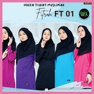 TSHIRT MUSLIMAH PLAIN ODEEN SIZE XS - 3XL