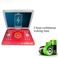 14Inches Portable DVD Player Rotatable Screen Media DVD for Game TV Support VCD CD MP3 MP4 Player for Car/Home 100-240V