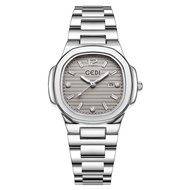 *พร้อมส่ง*ของแท้ 100% GEDI 12043 นาฬิกาแฟชั่น นาฬิกาข้อมือผู้หญิง กันน้ํา มีวันที่ สวยหรู สายสแตนเลส