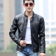 Men's Casual Motorcycle Leather Jacket / Racing Motorcycle Jacket / Leather Jacket / Autumn Men's Ja